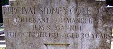 Fragment of his headstone at St. Columb's Church of Ireland graveyard, Moville, County Donegal, Ireland (Photo courtesy of Mr Bob Dennis)