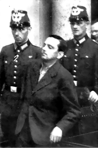 Angeklagter, Volksgerichtshof, August 1944