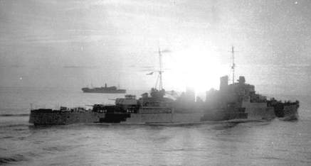 HMS Glasgow, April 1941. (Photo taken by Thoams L. Newbigin, courtsey of Mr Douglas T. Newbigin)